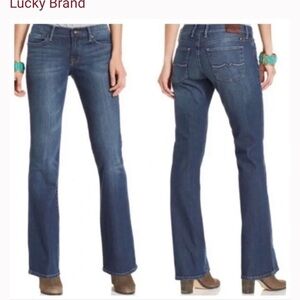 LUCKY BRAND women’s mid rise Stark SWEET N LOW bootcut dark wash jeans size 26 2